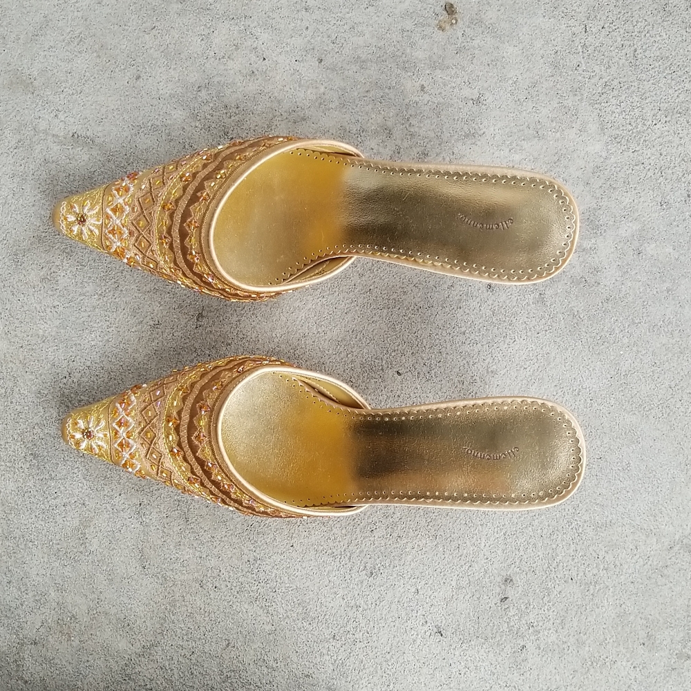 Ellemeno beaded shoes heels